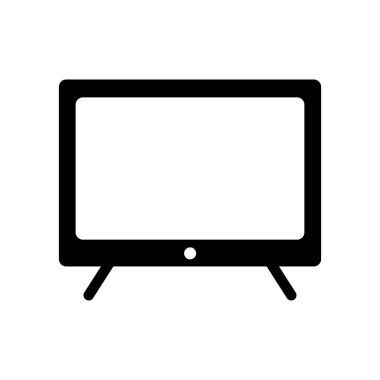 Beyaz arkaplanda televizyon simgesi tasarım şablonları