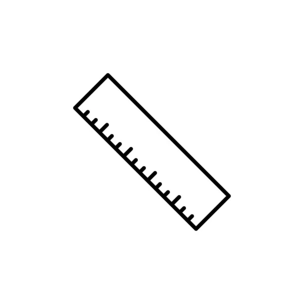 Regla Icono Vector Diseño Plantillas Sobre Fondo Blanco — Vector de stock