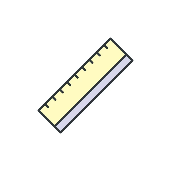 Ruler Icon Vector Design Template White Background — 스톡 벡터