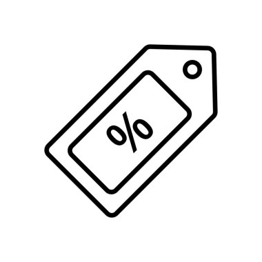 Beyaz arkaplanda izole edilmiş ikon vektör tasarım şablonları indirimi