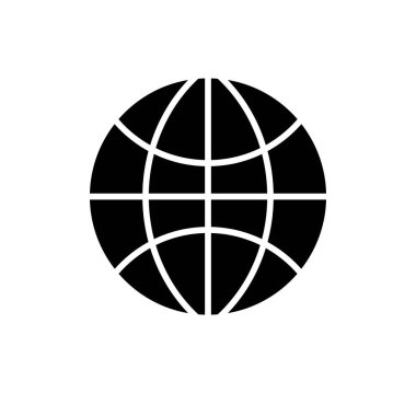 Beyaz arkaplanda izole edilmiş küresel simge vektör tasarım şablonları