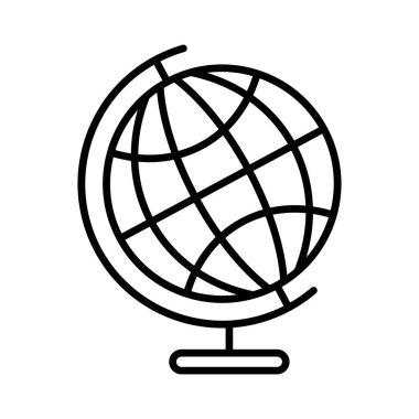 Beyaz arkaplanda izole edilmiş küresel simge vektör tasarım şablonları