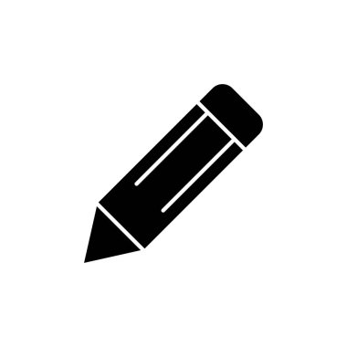 Beyaz arkaplanda kalem simgesi tasarım şablonları