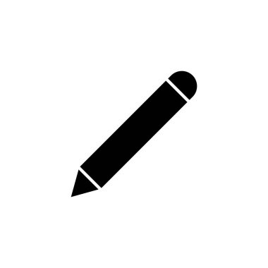 Beyaz arkaplanda kalem simgesi tasarım şablonları