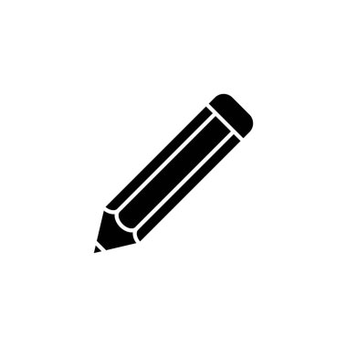 Beyaz arkaplanda kalem simgesi tasarım şablonları