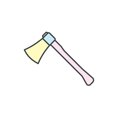 Beyaz arkaplanda kamp ikonu tasarım şablonları