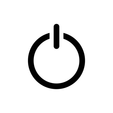 Beyaz arkaplanda güç düğmesi vektör tasarım şablonları