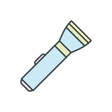 Beyaz arkaplanda kamp ikonu tasarım şablonları