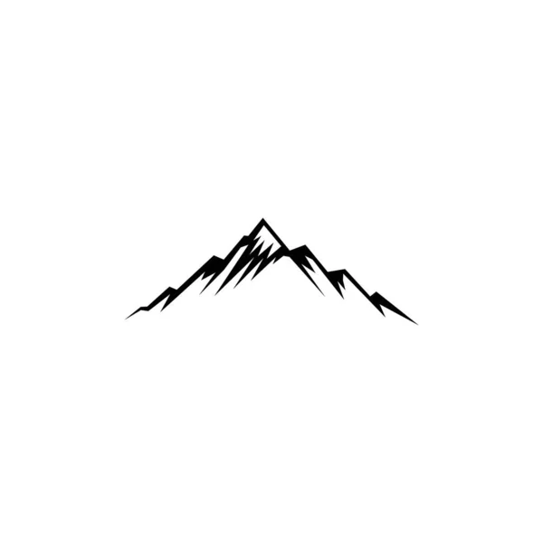 Πρότυπα Σχεδίασης Διανύσματος Εικονιδίου Βουνού Λευκό Φόντο — Διανυσματικό Αρχείο