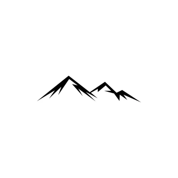 Montanha Ícone Vetor Modelos Design Fundo Branco — Vetor de Stock