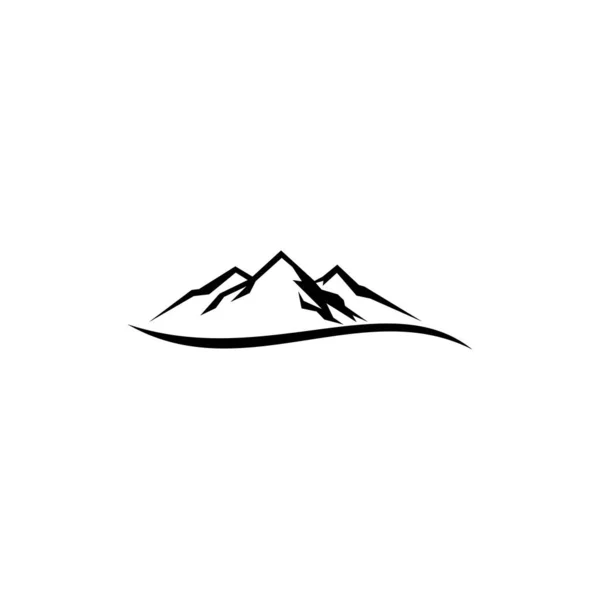 Montanha Ícone Vetor Modelos Design Fundo Branco — Vetor de Stock