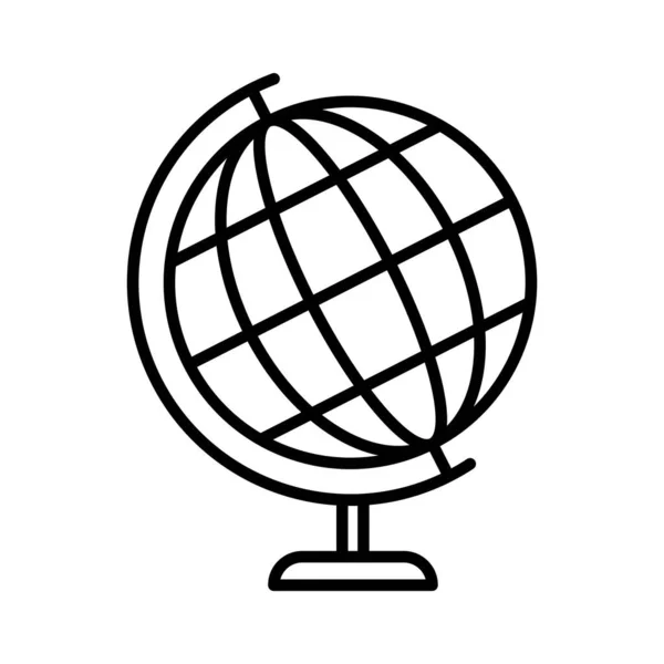 Globe Icône Vectoriel Modèles Conception Isolés Sur Fond Blanc — Image vectorielle