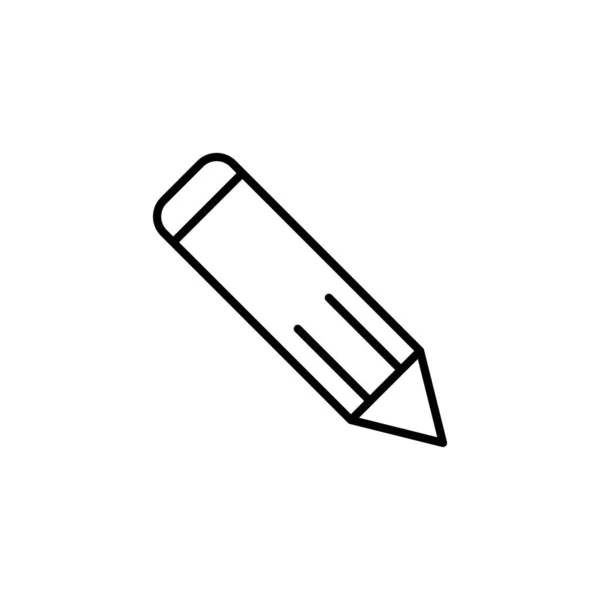 Ołówek Ikona Wektor Wzór Szablony Białym Tle — Wektor stockowy