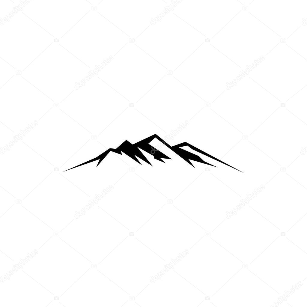 Mountain icon vector design templates on white background