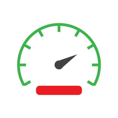 Beyaz arkaplanda hız göstergesi vektör tasarım şablonları