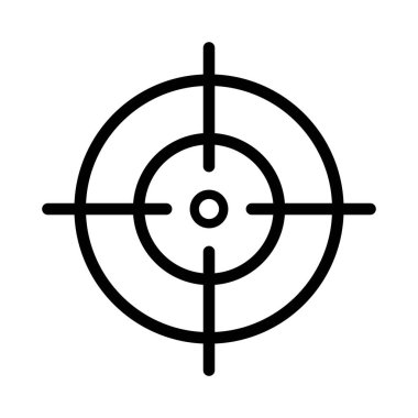 Hedef simge vektör tasarım şablonları beyaz arkaplanda izole edildi