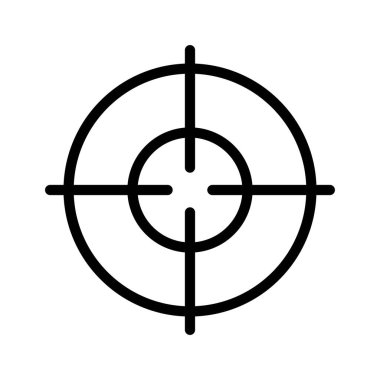 Hedef simge vektör tasarım şablonları beyaz arkaplanda izole edildi