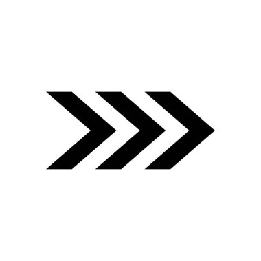 Beyaz arkaplanda izole edilmiş ok simgesi vektör tasarım şablonları