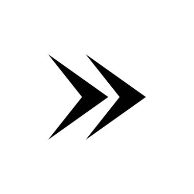 Beyaz arkaplanda izole edilmiş ok simgesi vektör tasarım şablonları