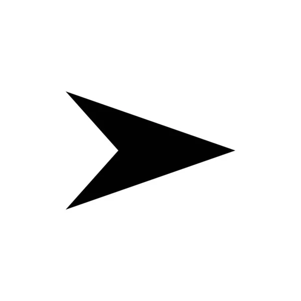 白い背景に隔離された矢印アイコンベクトルデザインテンプレート — ストックベクタ