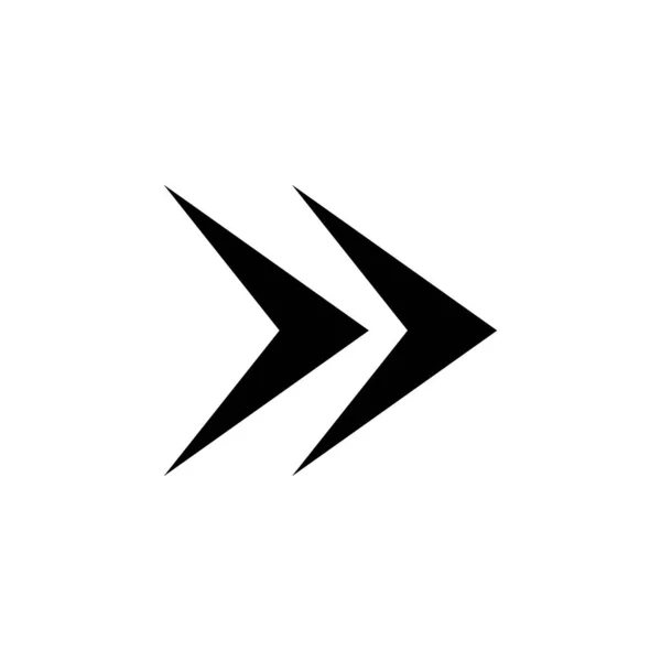 Plantillas Diseño Vectores Icono Flecha Aisladas Sobre Fondo Blanco — Vector de stock