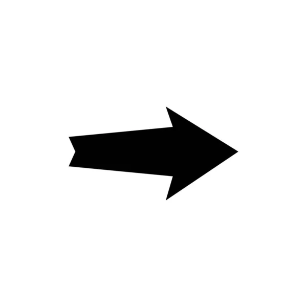 白い背景に隔離された矢印アイコンベクトルデザインテンプレート — ストックベクタ