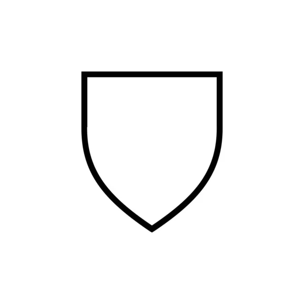 Plantillas Diseño Vectores Iconos Escudo Aisladas Sobre Fondo Blanco — Vector de stock