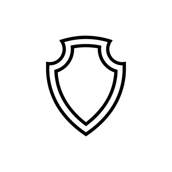 Shield Icon Vektor Design Vorlagen Isoliert Auf Weißem Hintergrund — Stockvektor