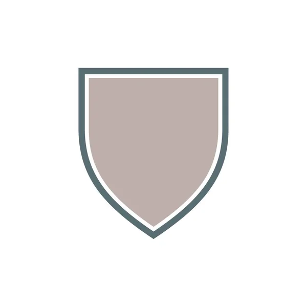 Значок Щита Векторні Шаблони Дизайну Ізольовані Білому Тлі — стоковий вектор