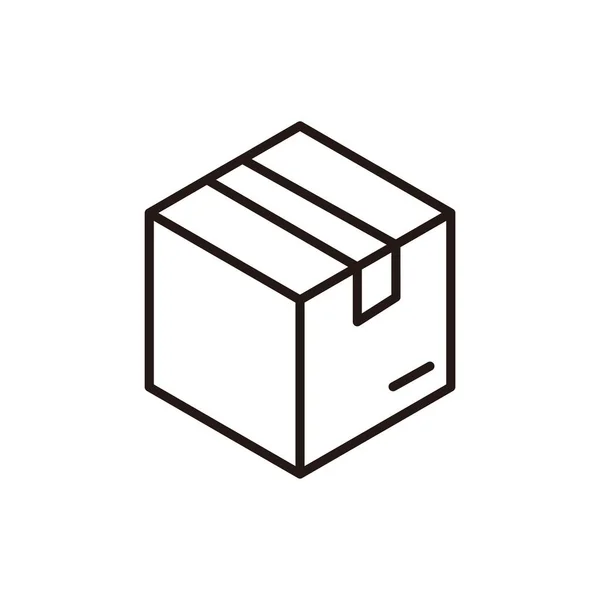 Plantillas Diseño Icono Caja Sobre Fondo Blanco — Vector de stock