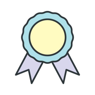 Beyaz arkaplanda izole edilmiş madalya simgesi vektör tasarım şablonları