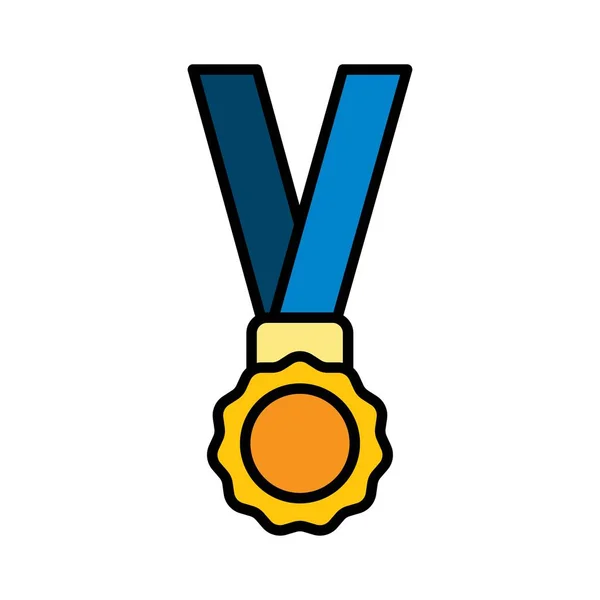 Медаль Значок Векторні Шаблони Дизайну Символів Ізольовані Білому Тлі — стоковий вектор