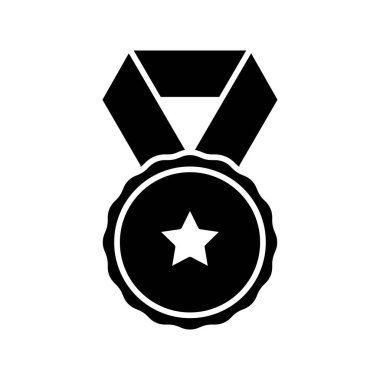 Beyaz arkaplanda izole edilmiş madalya simgesi vektör tasarım şablonları