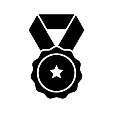 Beyaz arkaplanda izole edilmiş madalya simgesi vektör tasarım şablonları