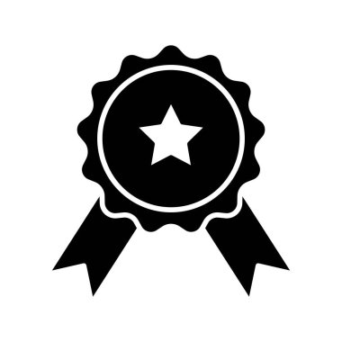 Beyaz arkaplanda izole edilmiş madalya simgesi vektör tasarım şablonları