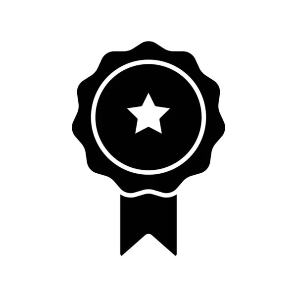 Medalla Icono Vector Símbolo Diseño Plantillas Aisladas Sobre Fondo Blanco — Vector de stock