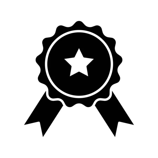 Medal Ikona Wektor Symbol Wzór Szablony Izolowane Białym Tle — Wektor stockowy