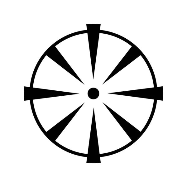 Fadenkreuz Icon Vektor Design Vorlagen Auf Weißem Hintergrund — Stockvektor