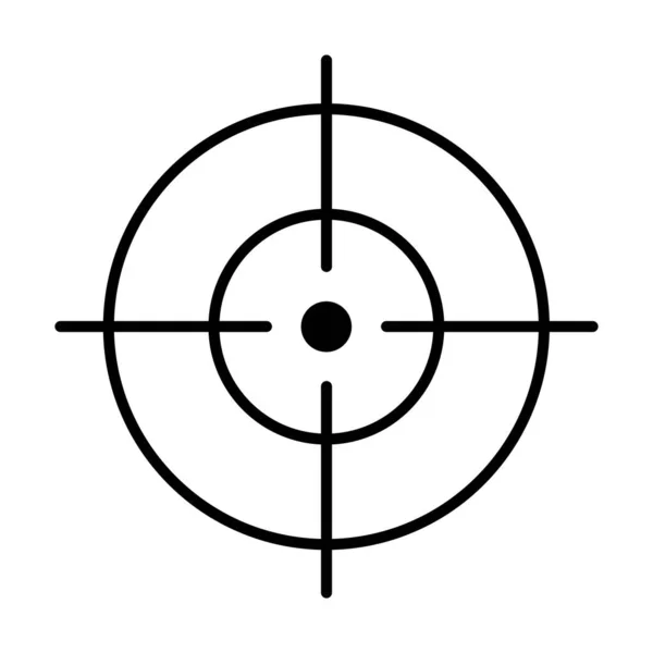 Fadenkreuz Icon Vektor Design Vorlagen Auf Weißem Hintergrund — Stockvektor