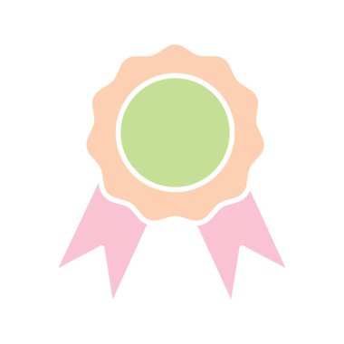 Beyaz arkaplanda izole edilmiş madalya simgesi vektör tasarım şablonları