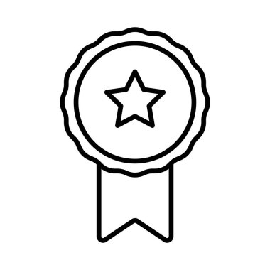 Beyaz arkaplanda izole edilmiş madalya simgesi vektör tasarım şablonları