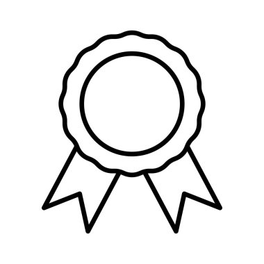 Beyaz arkaplanda izole edilmiş madalya simgesi vektör tasarım şablonları