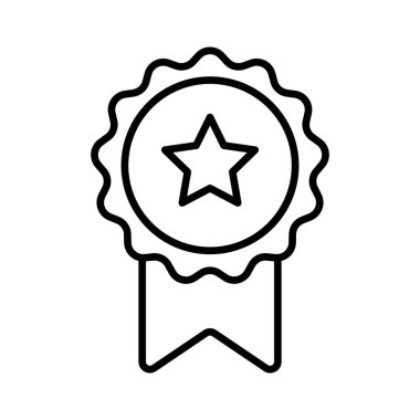 Beyaz arkaplanda izole edilmiş madalya simgesi vektör tasarım şablonları