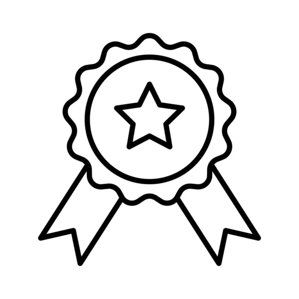 Μετάλλιο Εικονίδιο Διάνυσμα Πρότυπα Σχεδιασμού Σύμβολο Απομονώνονται Λευκό Φόντο — Διανυσματικό Αρχείο
