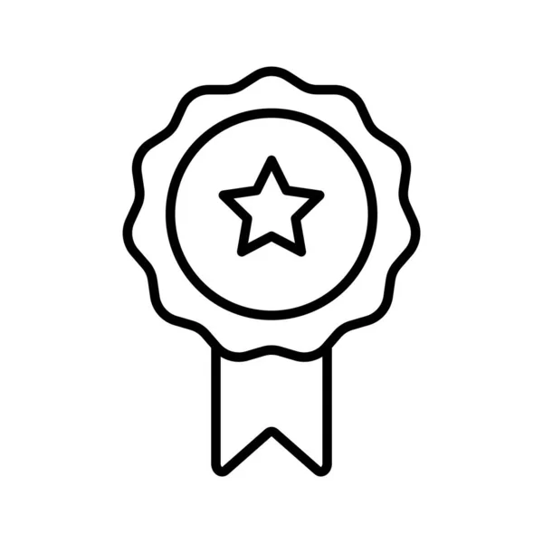 Medal Icon Vektor Symbol Design Templates Isoliert Auf Weißem Hintergrund — Stockvektor