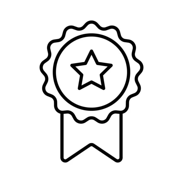 Μετάλλιο Εικονίδιο Διάνυσμα Πρότυπα Σχεδιασμού Σύμβολο Απομονώνονται Λευκό Φόντο — Διανυσματικό Αρχείο
