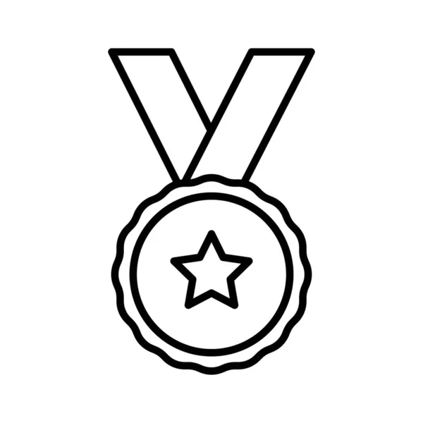 Beyaz Arkaplanda Izole Edilmiş Madalya Simgesi Vektör Tasarım Şablonları — Stok Vektör