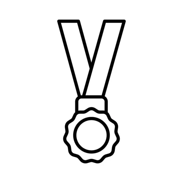 Beyaz Arkaplanda Izole Edilmiş Madalya Simgesi Vektör Tasarım Şablonları — Stok Vektör