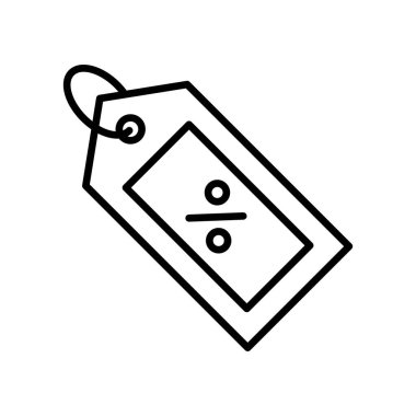 Kupon simgesi vektör tasarım şablonları basit ve zarif konsept