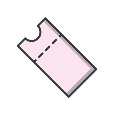 Kupon simgesi vektör tasarım şablonları basit ve zarif konsept